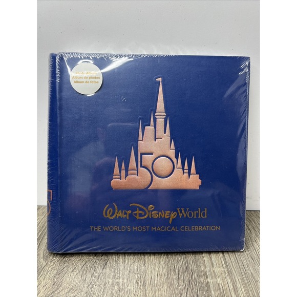 Disney Other - Walt Disney World Parks 50th Anniversary Castle Photo Album New Sealed w/pen